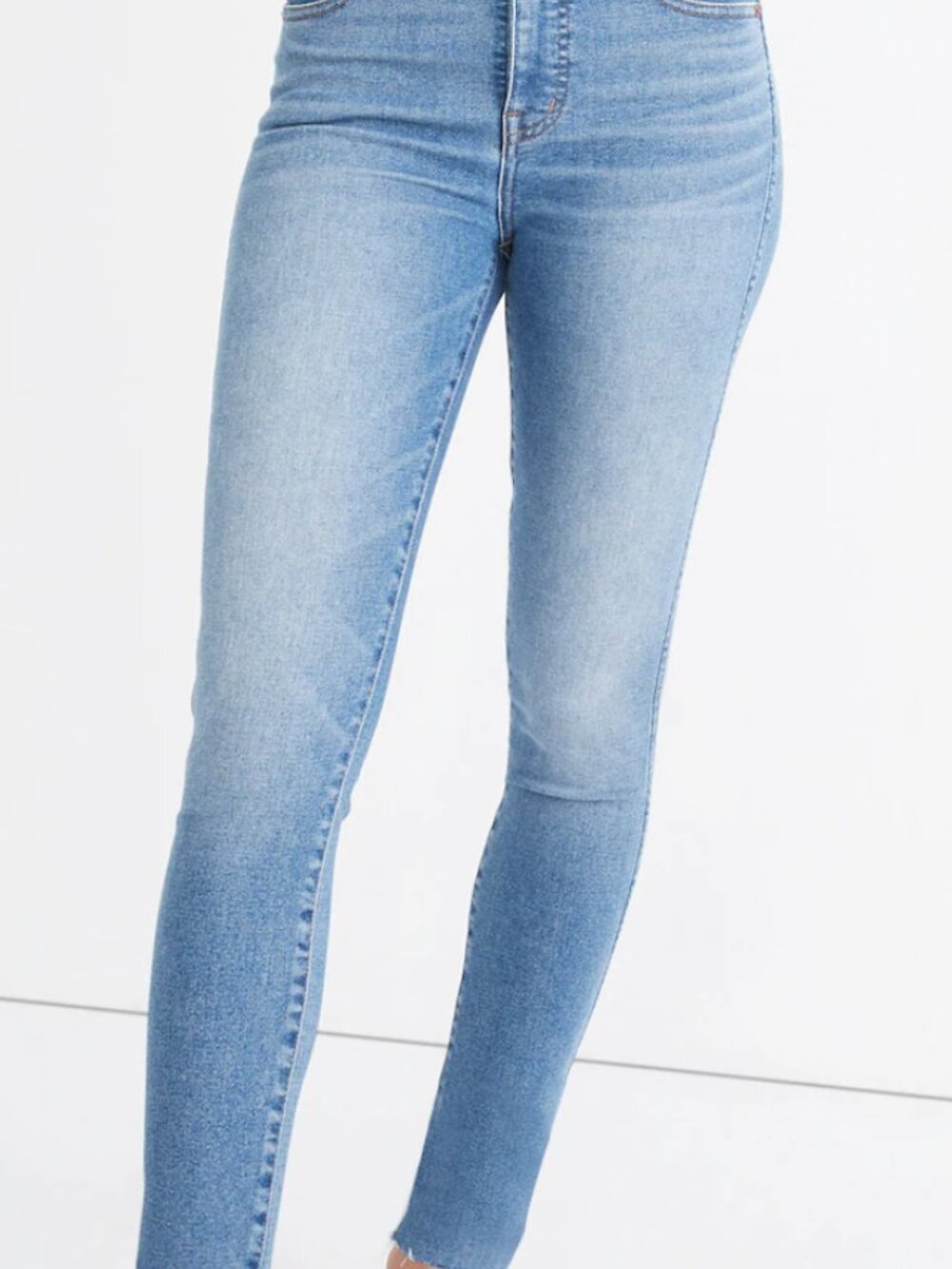 Madewell 10" High-Rise Skinny Jeans in Ainsworth Wash: Raw-Hem Edition SIZE 29